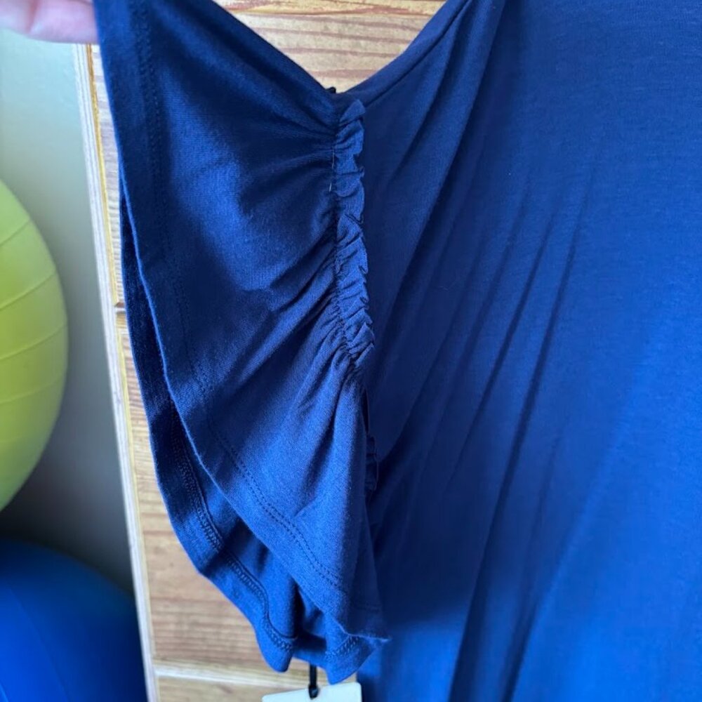 NWT Halogen Top with Flutter Ruffle Sleeves - Picture 5 of 5